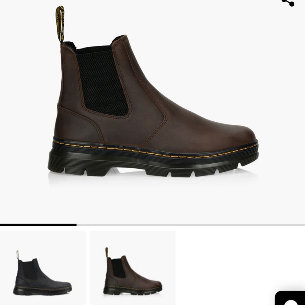 Dr. Martens Dark Brown Leather Boots